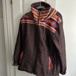 Hand-Made Ecuadorian Zip Up Jacket